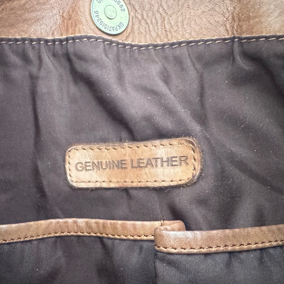 Marta Ponti Portugal Brown Leather Woven Tote Bag - Picture 9 of 11